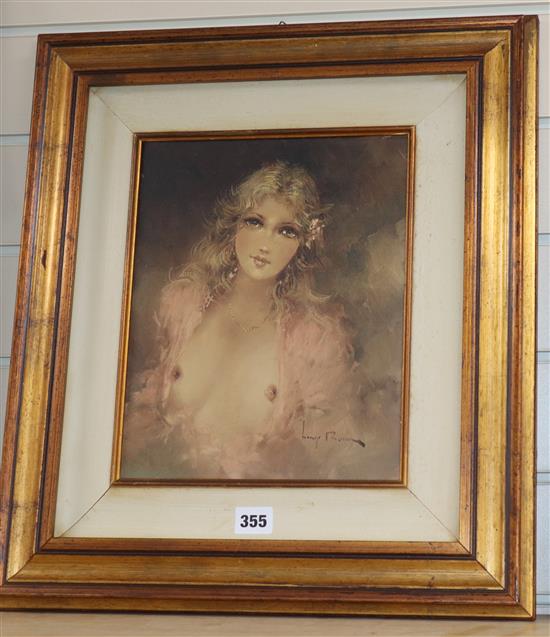 Professor Gigi Rocca, oil on canvas, Nude, signed, 29 x 23cm